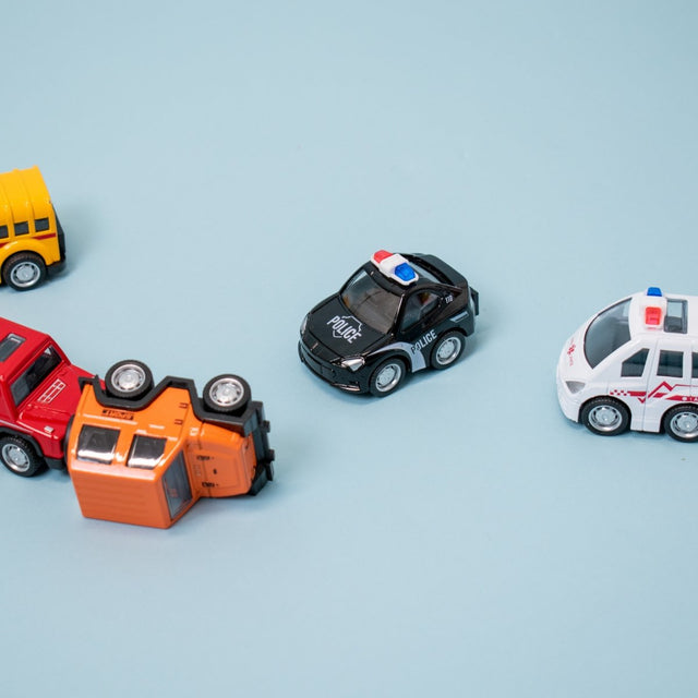 8 Pcs Metal Pull Back Cars - PopFun