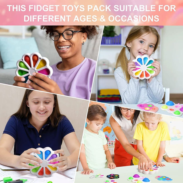 8 Pcs Pop it Fidget Toy Pack - PopFun