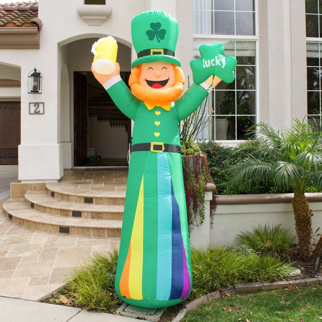 8.8 FT St Patricks Day Leprechaun Inflatable | PopFun