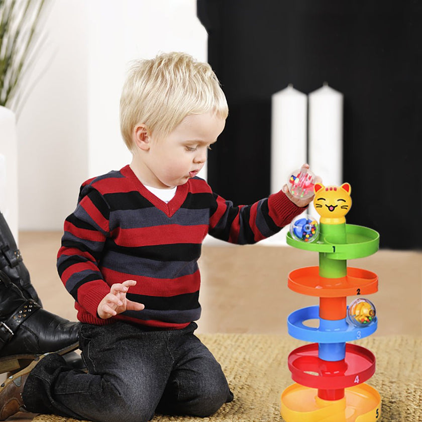 9-Layer Tower Ramp Cat Ball Drop Tower | Fun Little Toys – funlittletoys