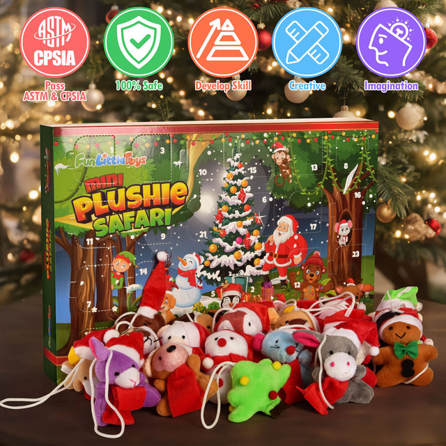 Mini Plushie Safari Advent Calendar