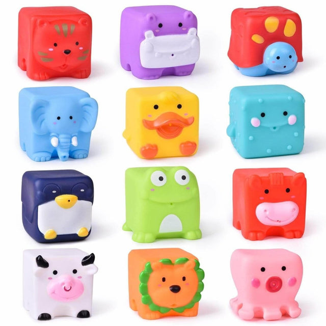 Animal Block Squirters Bath Toys | PopFun