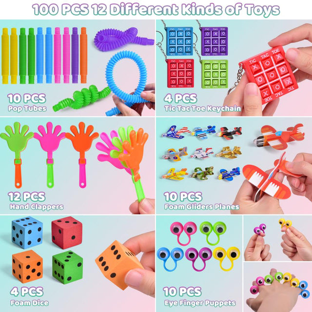 Assorted Party Favor Toys for Kids 100pcs - Wholesale - PopFun