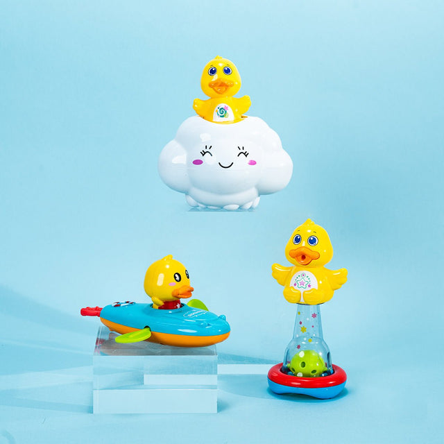 Baby Duck Bath Toys 8 Pcs - PopFun