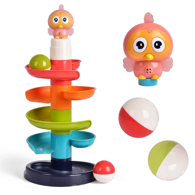 Ball Drop and Roll Tower for Toddlers - PopFun
