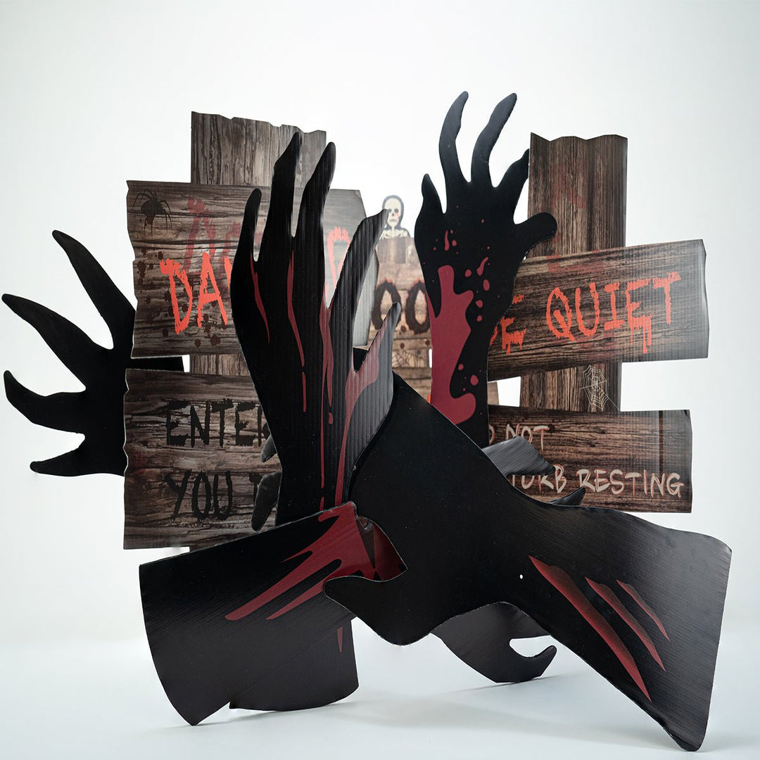 Bloody Hands Halloween Yard Signs | Fun Little Toys – funlittletoys