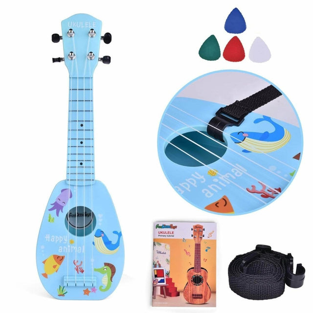 Blue Animal Ukulele | PopFun