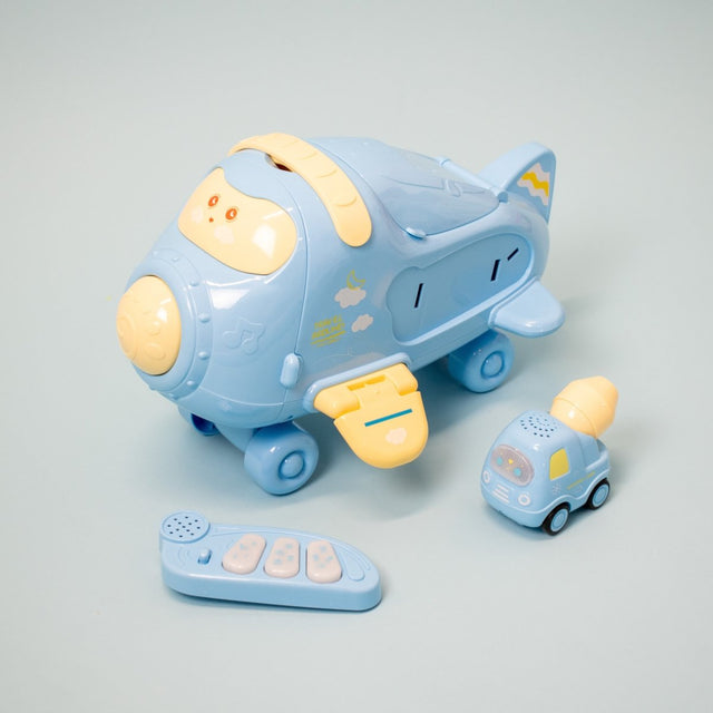 Blue Cargo Airplane Playset - PopFun