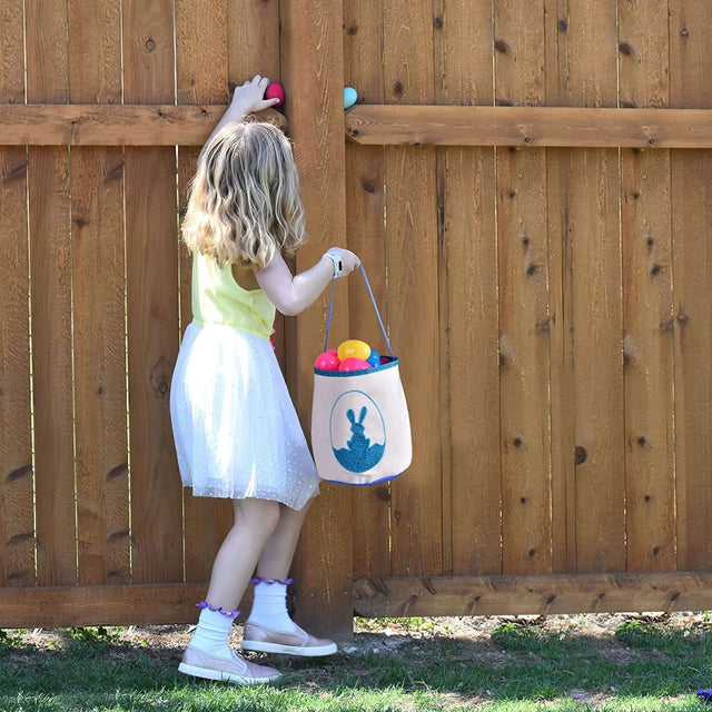 Blue Easter Bunny Basket | PopFun