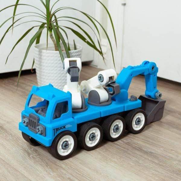 Blue Toy Construction Truck | PopFun