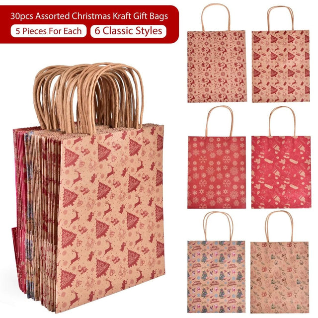 Christmas Gift Bags- Pattern Designs | PopFun