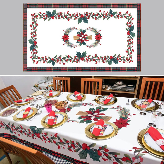 Christmas Home Decor: The Mistletoe Tablecloth - PopFun