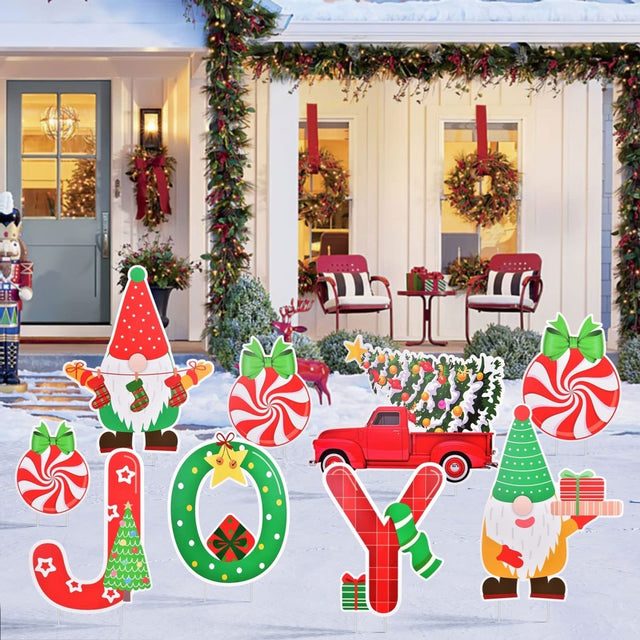 Christmas JOY Yard Sign - PopFun