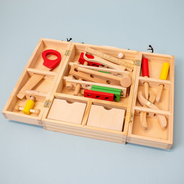 Classic Wooden Toolbox  Fun Little Toys – funlittletoys