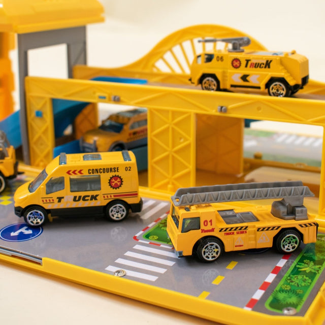 Construction Truck Carrier Toy Set - PopFun