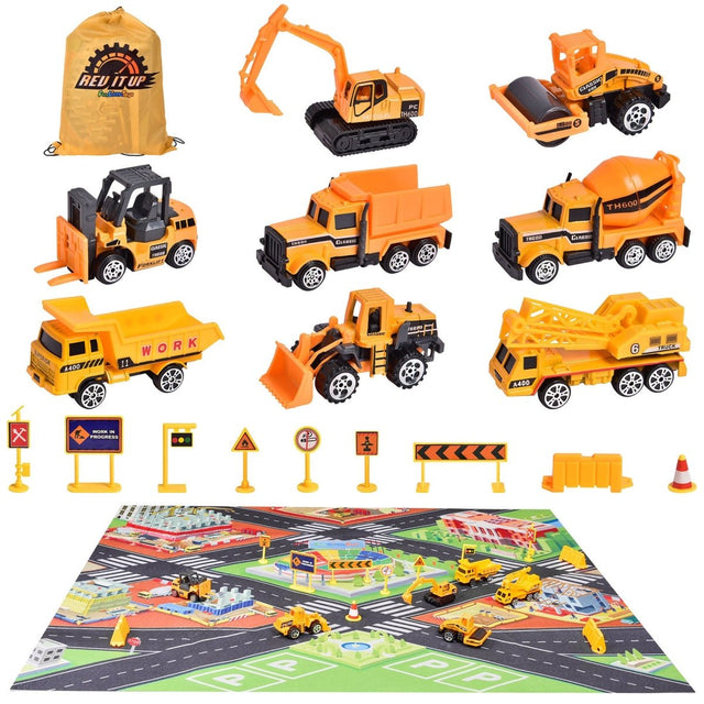 Construction Vehicles Playmat Set - PopFun