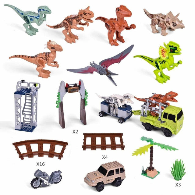 Dinosaur Tracks and Toy Cars - PopFun