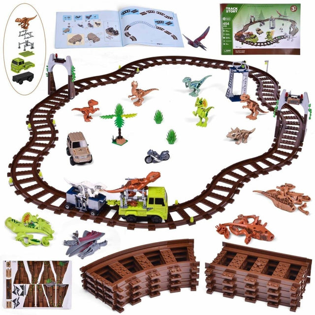Dinosaur Tracks and Toy Cars - PopFun