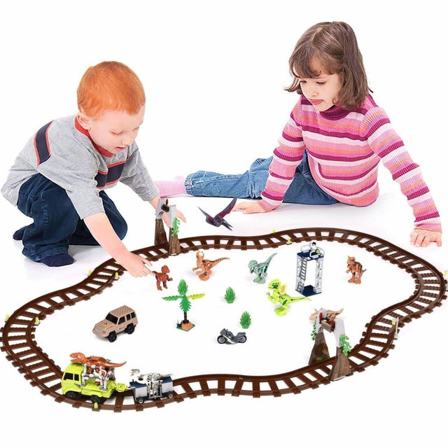 Dinosaur Tracks and Toy Cars - PopFun