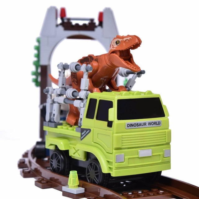 Dinosaur Tracks and Toy Cars - PopFun