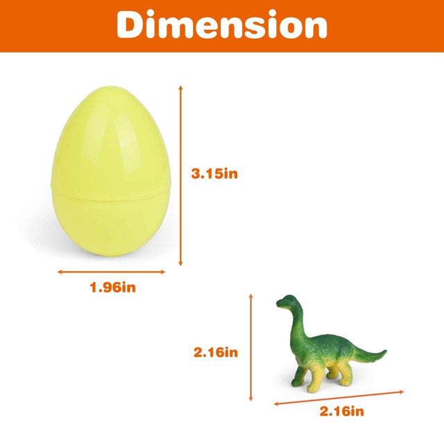 Easter Eggs Prefilled with Dinosaur Toys 48 Pcs - PopFun