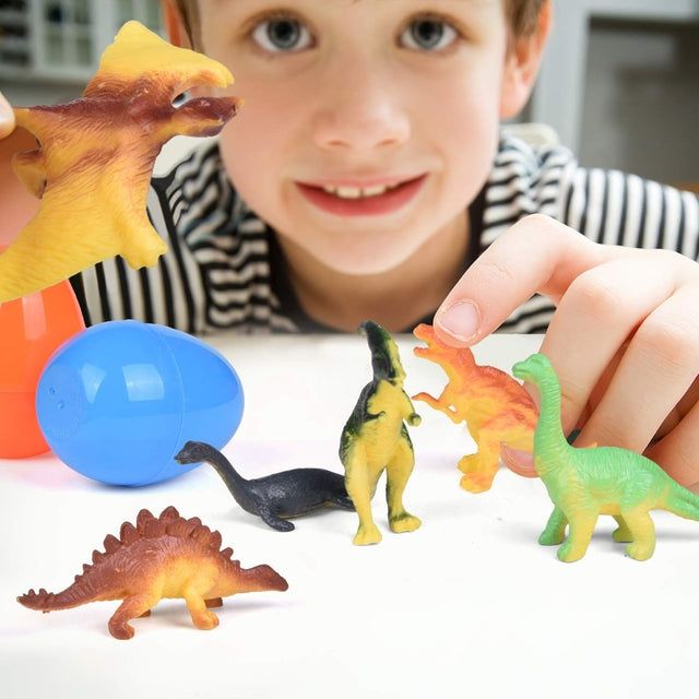 Easter Eggs Prefilled with Dinosaur Toys 48 Pcs - PopFun