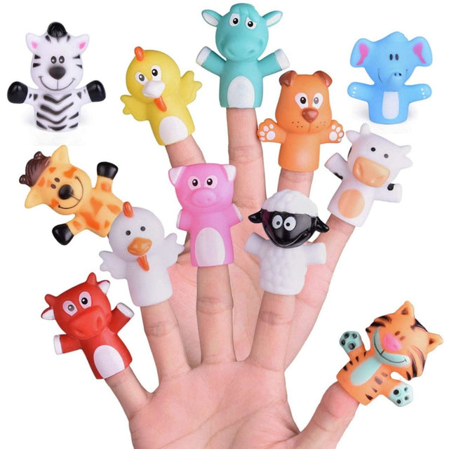 Easter Eggs with Animal Finger Puppets - PopFun