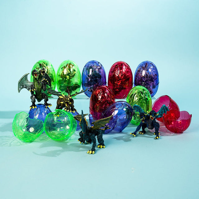 Easter Eggs with Dragon Toys 12 Pack- Wholesale - PopFun