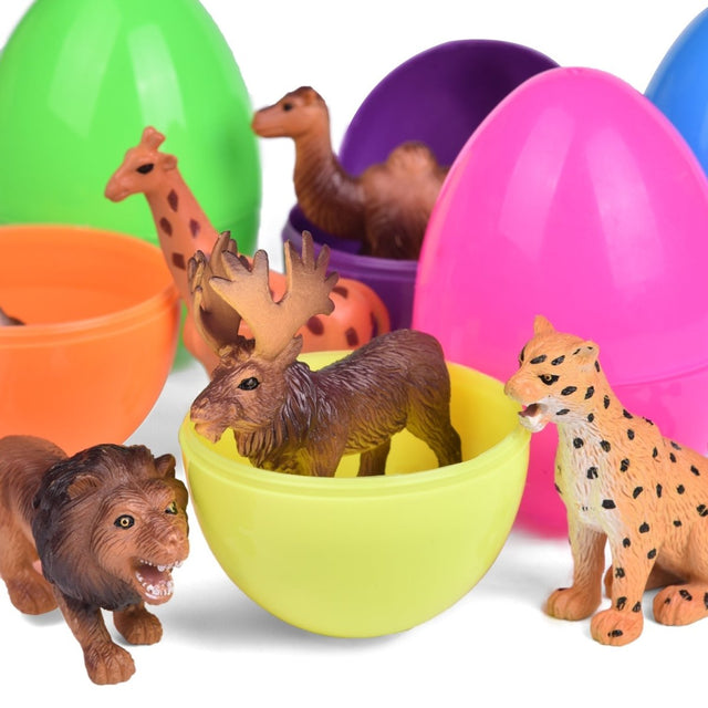 Easter Eggs with Wild Animal Figures - PopFun
