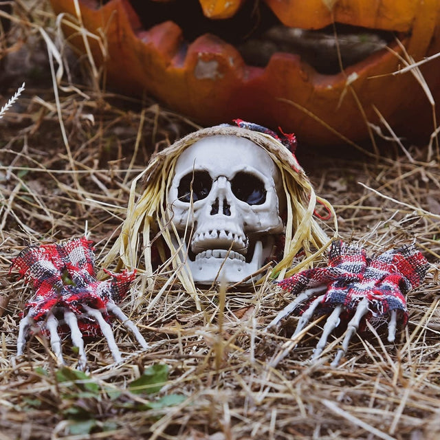 Easy-Set-Up Halloween Skeleton Ground Stakes - PopFun