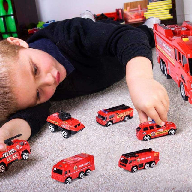 Electric Fire Truck with Carrier-Wholesale - PopFun