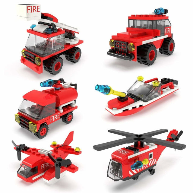 Fire Rescue Cars Building Blocks - PopFun