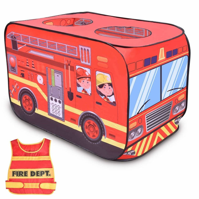 Fire Truck Pop Up Play Tent - PopFun