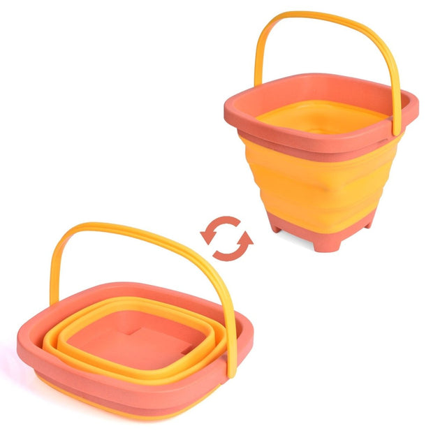 Foldable Buckets Beach Toys Set - PopFun
