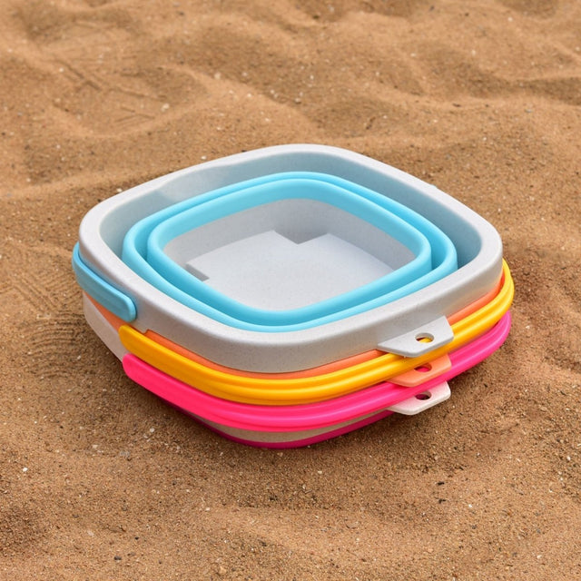 Foldable Buckets Beach Toys Set - Wholesale - PopFun
