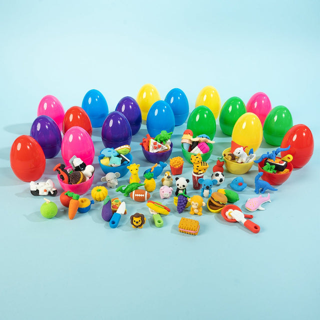Food & Animal Erasers in Easter Eggs-Wholesale - PopFun