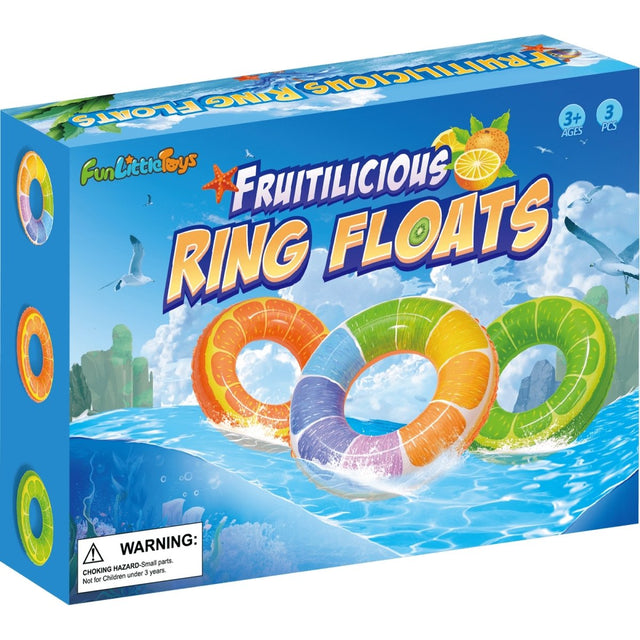 Fruity Swim Rings: 3 Piece Set-Wholesale - PopFun