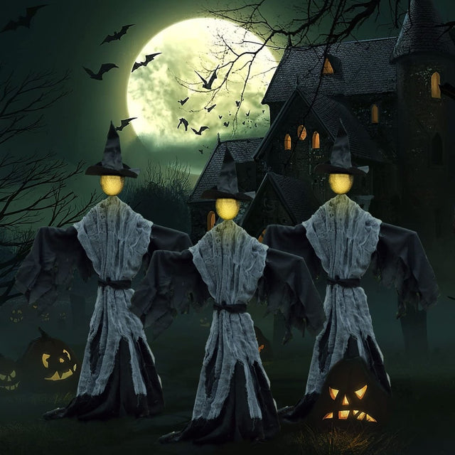 Glowing Halloween Witch Decor 3 pcs - PopFun