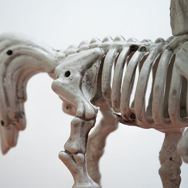 Halloween Decor Unicorn Skeleton Figurines, 2pcs - PopFun