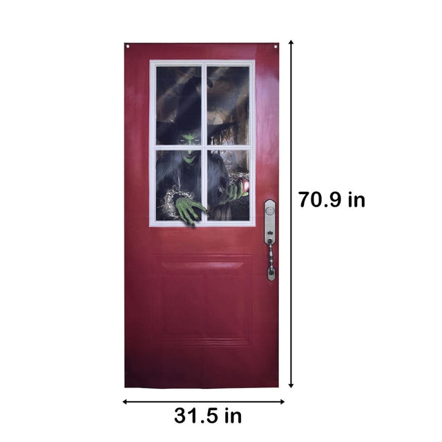 Halloween Decoration Witch Door Cover - PopFun