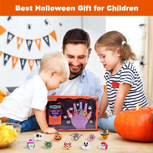 Halloween Party Favors: LED Rings for Kids - PopFun
