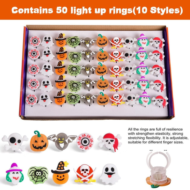 Halloween Party Favors: LED Rings for Kids - PopFun
