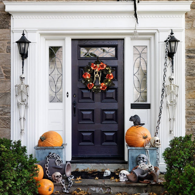 Halloween Skeleton Wreath - PopFun