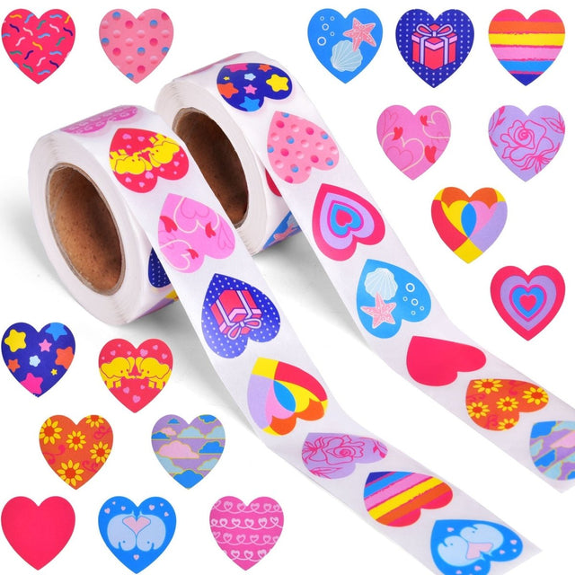 Heart Stickers for Valentine's Day - 1000 pcs❤️ - PopFun