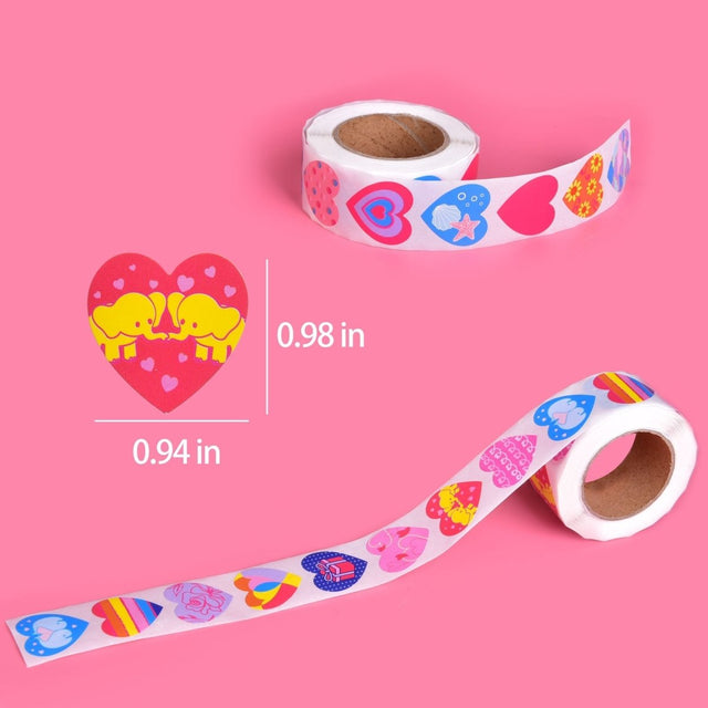Heart Stickers for Valentine's Day - 1000 pcs❤️ - PopFun