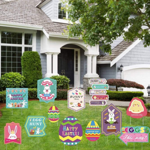 Holiday Garden Stakes: 12 Easter Themed Yard Stakes - PopFun