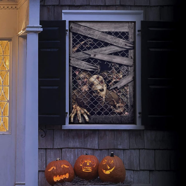 Indoor Halloween Decor Zombie Curtain - PopFun