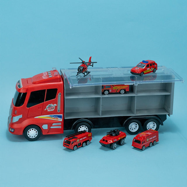 Jumbo Red Fire Engine Truck Toy-Wholesale - PopFun