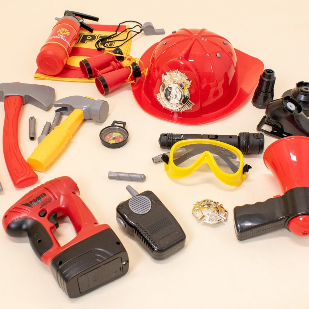 Firefighting Toy Kids Firefighter Costume Toy Set | Fun Little Toys – funlittletoys
