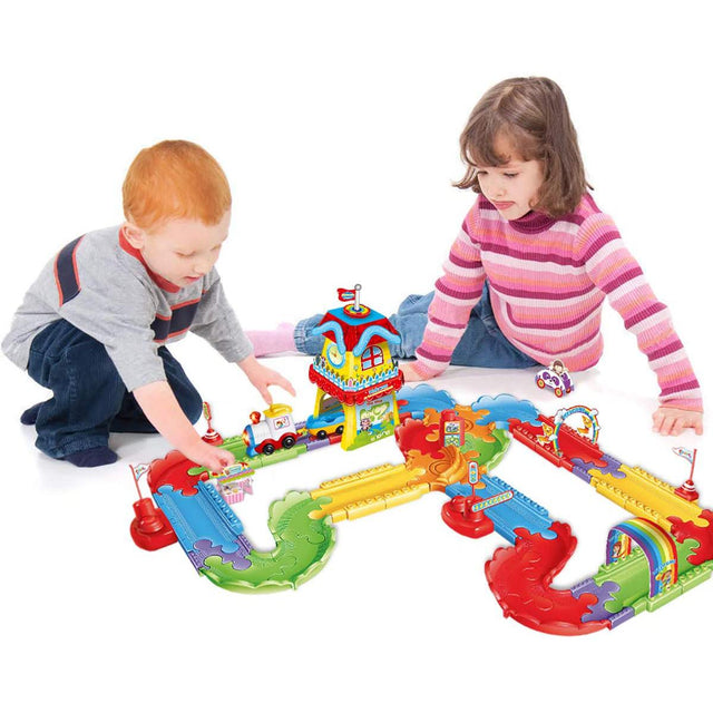 Kids Train Sets with Flexible Railway Build Sets - PopFun